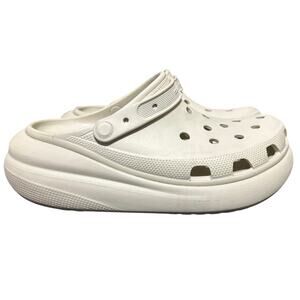 Crocs Platform Mega Crush Bone Mens 10/ Women 12Classic Crush Clog Sandals Shoes